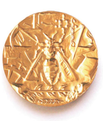 Photographie plaquette de fin de carrière