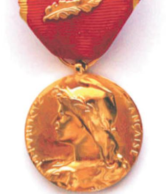 Photographie médaille de vermeille