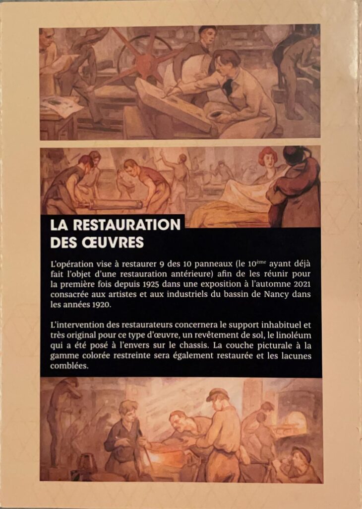 Brochure sur la restauration des panneaux